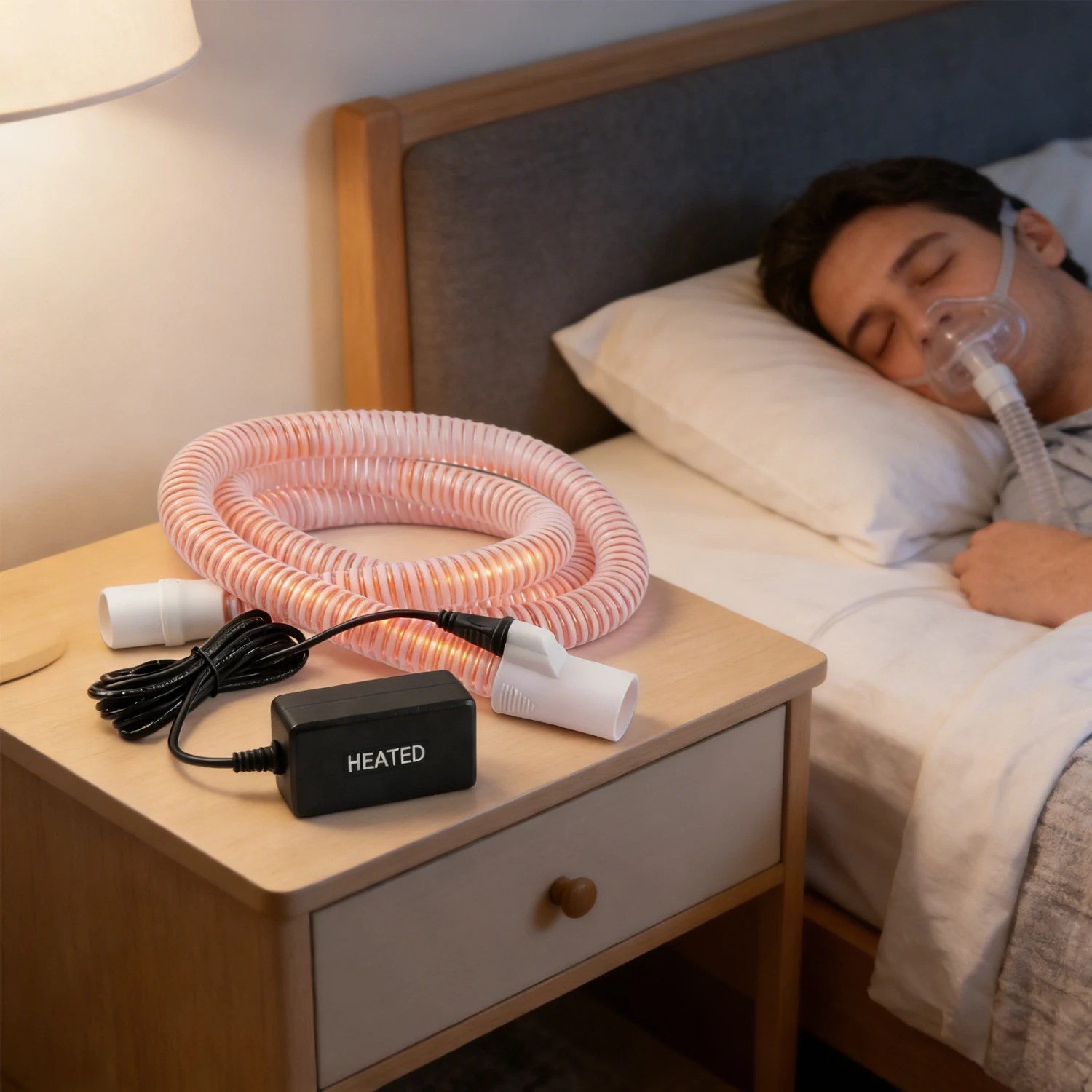 

Универсальный нагреваемый шланг для аппаратов ИВЛ CPAP/BiPAP, 1 шт., аксессуар для дыхательного аппарата
