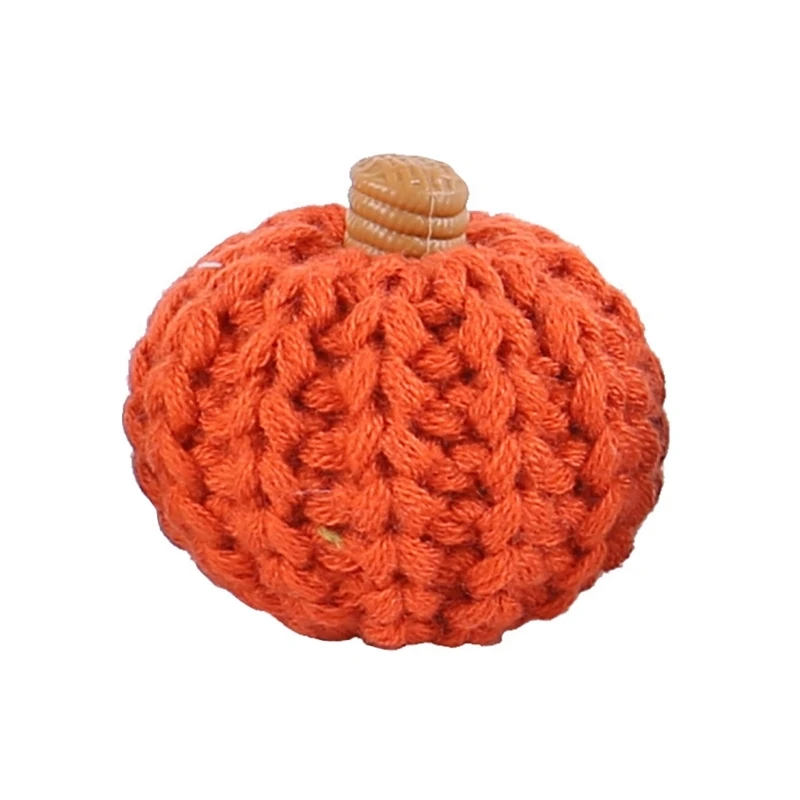 Artificial Pumpkins Crocheted Harvest Fall Thanksgiving Table Decor Small Pumpkin Harvest Miniature Pumpkins