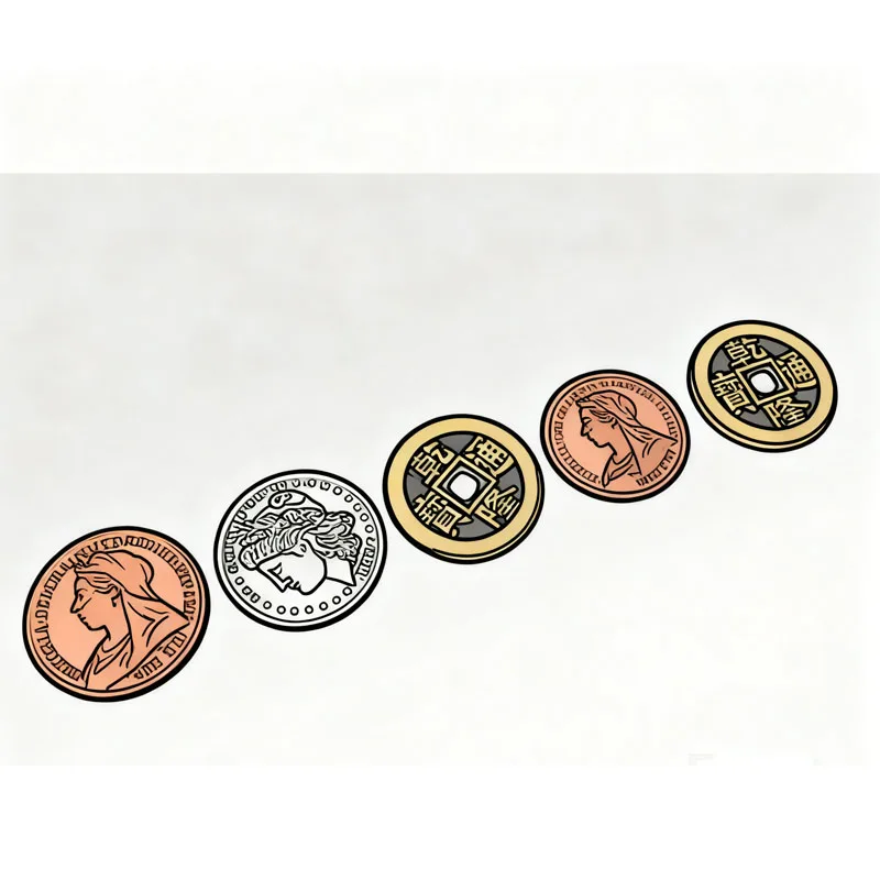 

Медь, серебро, латунь (CSB) Оливера, волшебная монета, фокусы, крупный план, волшебная магия, фокусы, иллюзии, трюки, реквизит