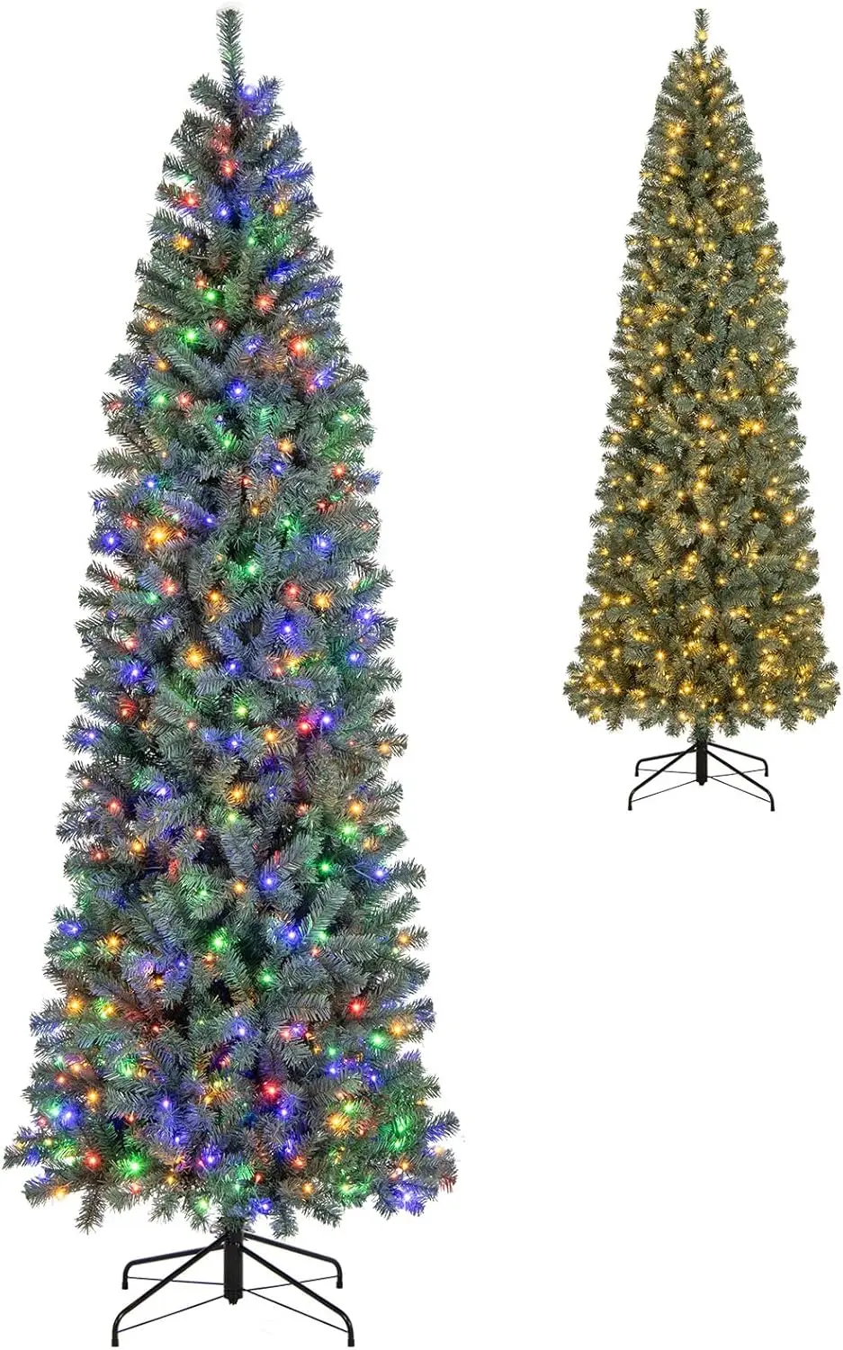 9Ft Pre-Lit Blue Sl… - image