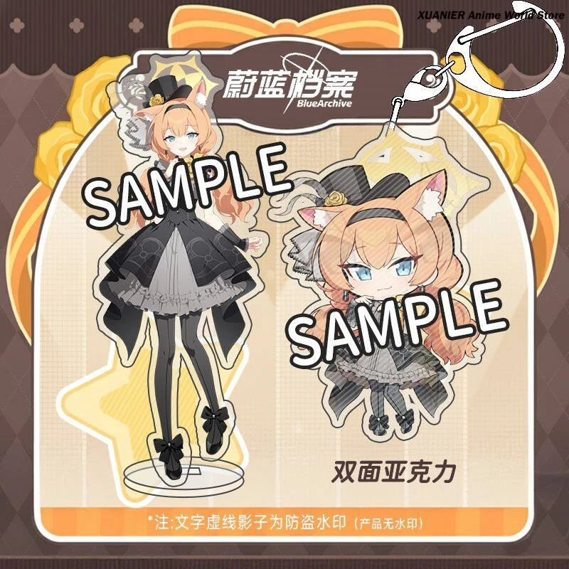 

Game Blue Archive Utazumi Sakurako Iochi Mari Aomori Mine Cartoon Figure Acrylic Stand Model Desktop Decor Pednant Keychain