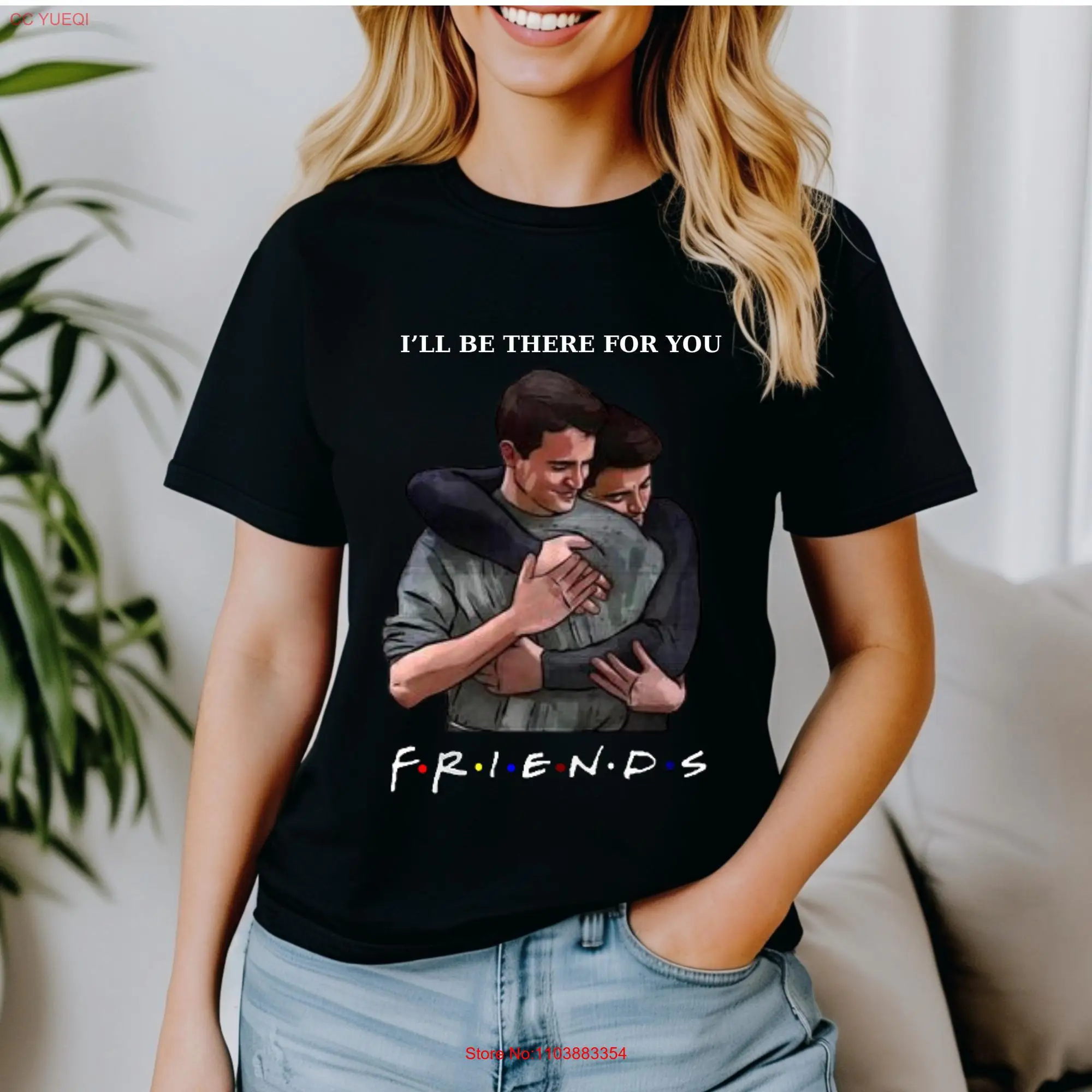 Футболка с логотипом Friends TV Show GifT Series Fan Friend, длинные или короткие рукава