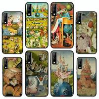 FHNBLJ Garden Of Earthly Delights Phone Case for Huawei Y 6 9 7 5 8s prime 2019 2018 enjoy 7 plus