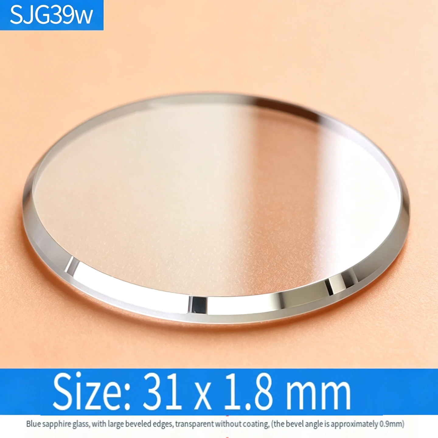 28‑34mm Flat Big Bevel Sapphire Watch Crystal Anti‑Scratch Wear‑Resistant Replacement Glass For Seiko Watch Repair Spare