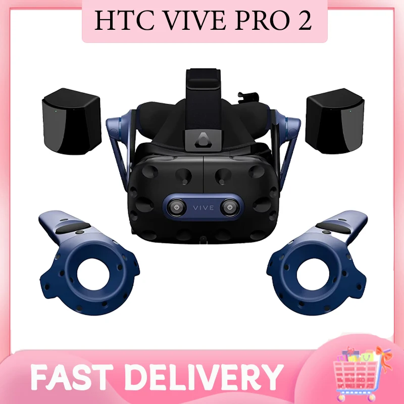 Smart VR Glasses HTC VIVE Pro 2 Virtual Reality VR Headset PC Emulator VR Controllers VR Accessory SteamVR Tracking 2.0