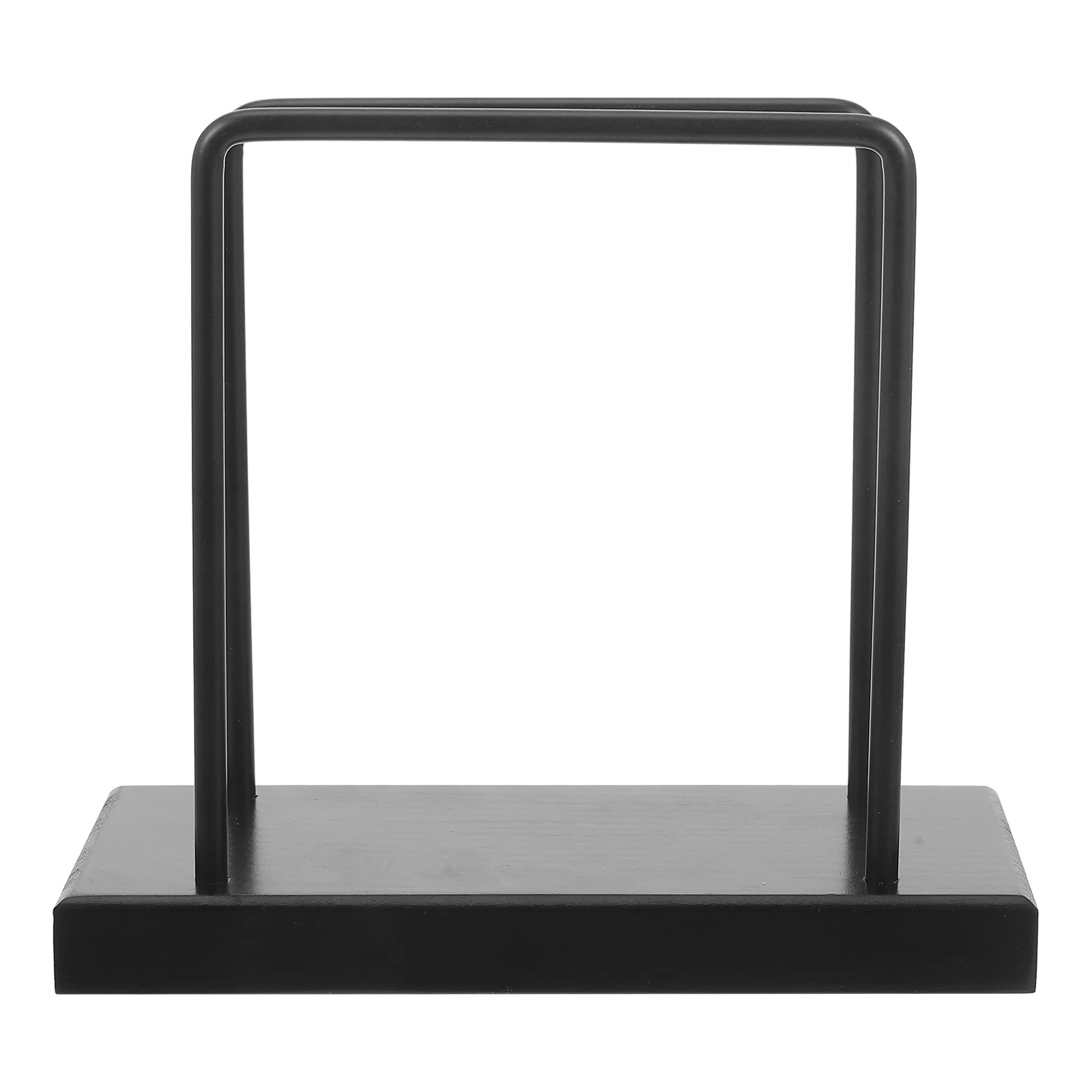 

Rustic Iron Wood Napkin Holder Modern Napkin Stand Table Tissue Dispenser Storage Organizer for Home Restaurant Cafe Dining