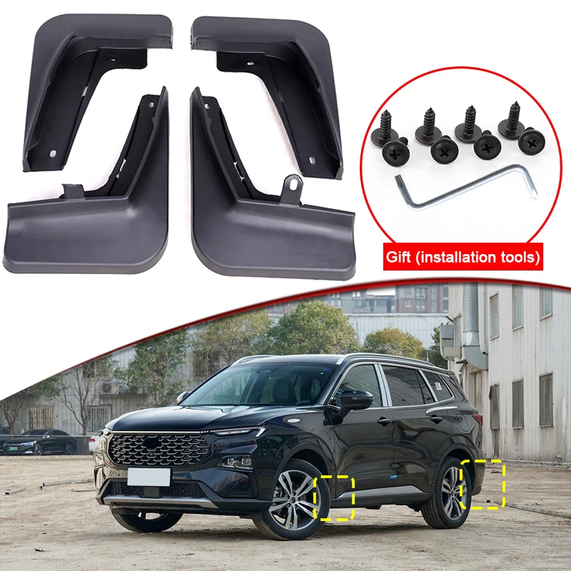 

Car Styling For Ford Equator Sport 2022 2023 Car Mud Flaps Splash Guard Mudguards MudFlaps Front Rear Fender Auto Accessories