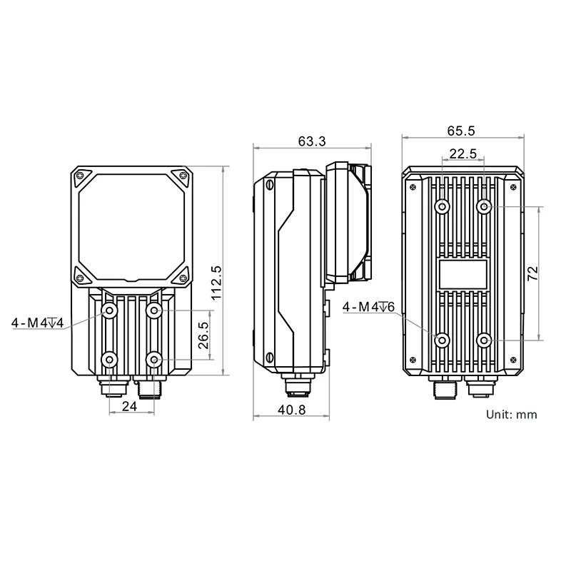 HIKROBOT-escáner de código de barras, lector de código Industrial LED, Ethernet, rápido, IP65, CMOS, 3.1MP, MV-ID5030M