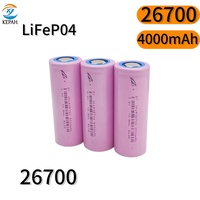 26700 3.2V 4000mAh LiFePO4 Rechargeable Battery Suitable for LED Flashlights and Lithium-ion Battery Packs
