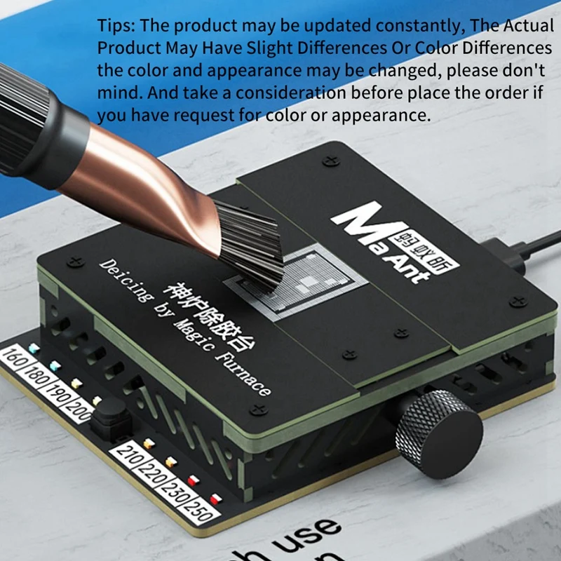 محطة إزالة الصمغ السحرية MA ANT SL-1 مناسبة للهاتف المحمول IC CPU إصلاح التدفئة أداة الصيانة الشاملة لإزالة الصمغ #6