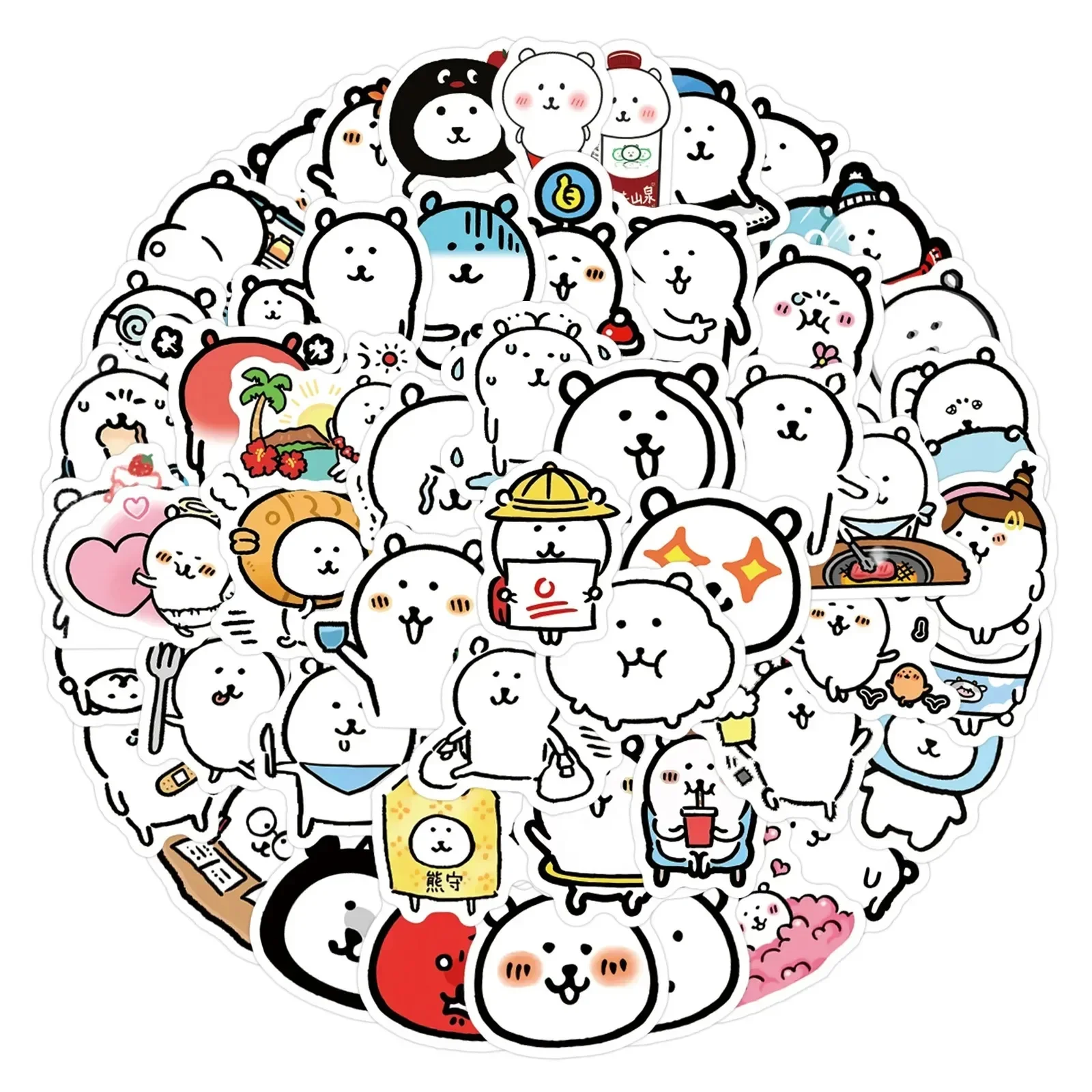 Hot Kawaii Animal Stickers Cute JokeBear Stickers Decals For Phone Laptop Suitcase Notebook Skateboard Waterproof Stickers Gift
