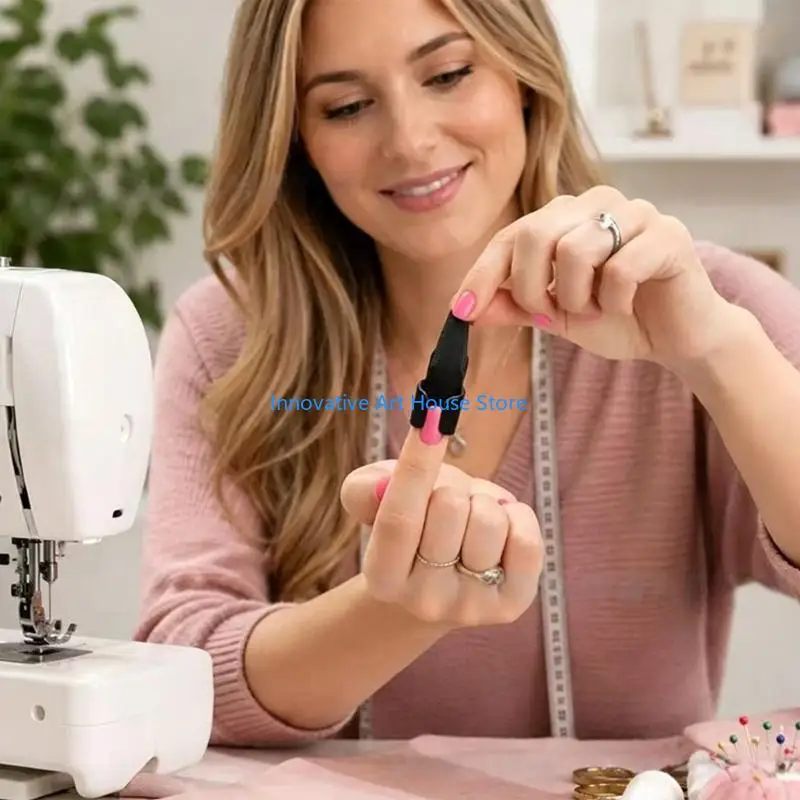 E1PC DIY Sewing Practice Finger Clip for Hand Sewing and Needle Push