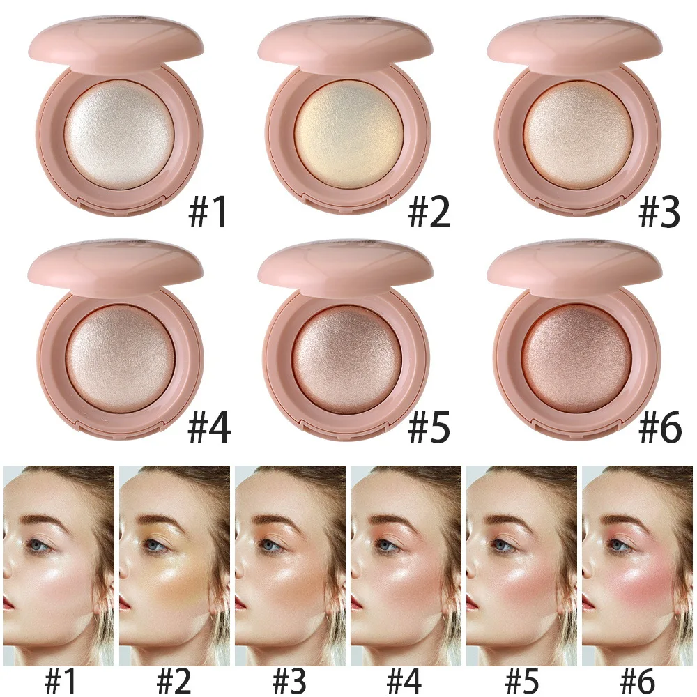 モノクロの顔を明るくするハイライター、軽量でベタつかないグリッターパウダー、繊細なきらめき、ライトベージュの明るさ