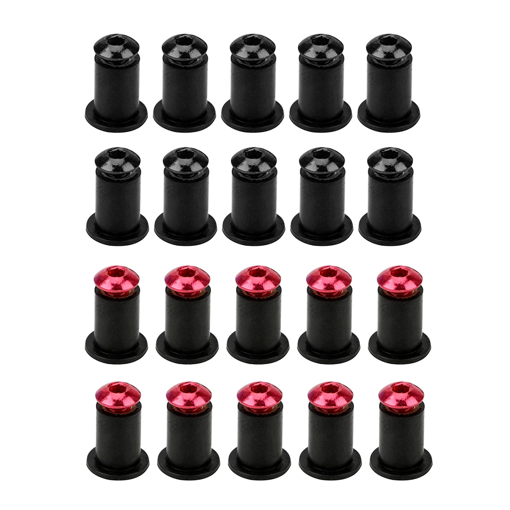 Windschutzscheiben-Mutter, Bolzen, Unterlegscheibe, Schraube, M5 x 15 mm, Befestigungselemente für Verkleidungsscheiben, Befestigungssatz für Motorrad-Windschutzscheiben