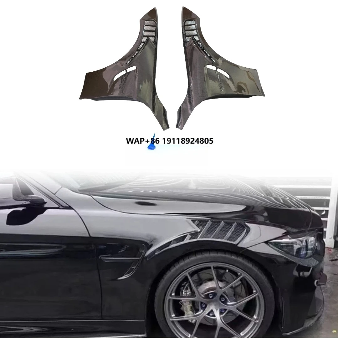 

Car Side Fenders Upgrade RS Style Carbon Fiber Mud Guards Auto Exterior Accessories for M3 M4 F80 F82 Carbon Fiber Fender