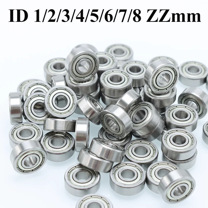 Miniature Engine Bearing 4x10x4 4x7x2.5 5x9x3 5x11x4 8x22x7 Roller Car Skate Skateboard Wheel Bike Small Ball Motor Fan Bearings