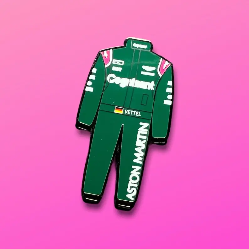 Formula One Sebastian Vettel,  Enamel Racing Pin