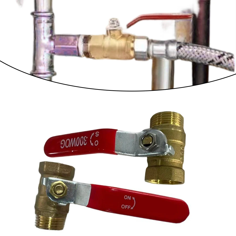 Brass Full Port Ball Valve with Red Handle for Reliable Service in Residential Commercial and Light Industrial Settings