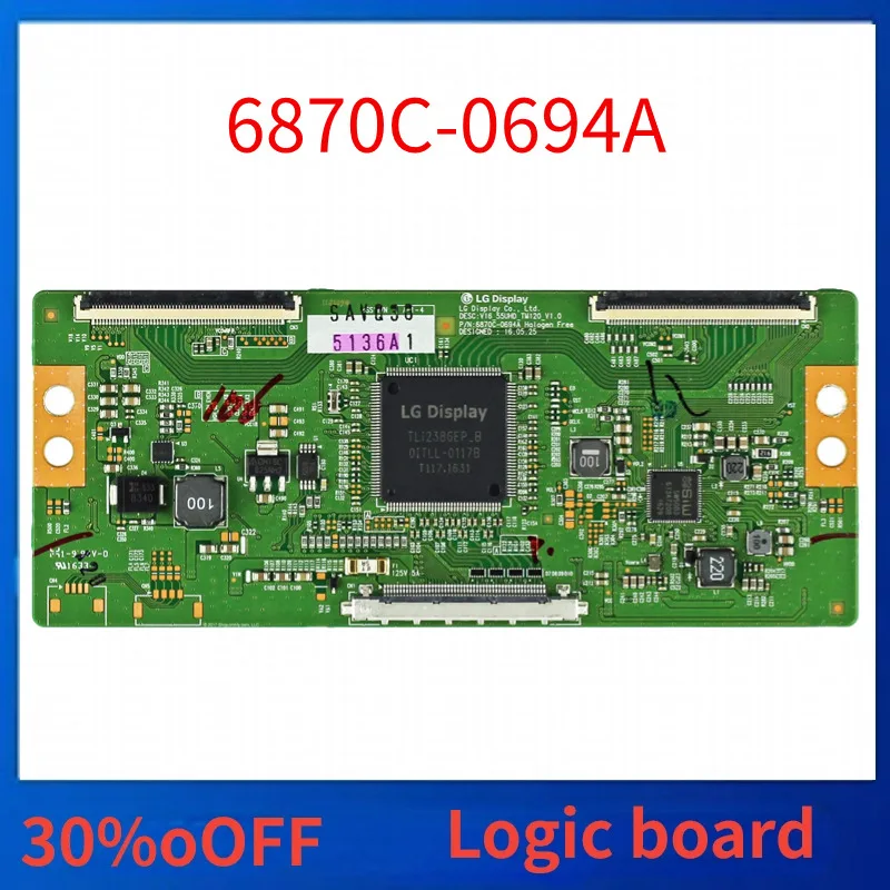 

6870C-0694A T-Con Board For TV Display Equipment T Con Card Original Replacement Board Tcon Board V16-55UHD-TM120-V1.0