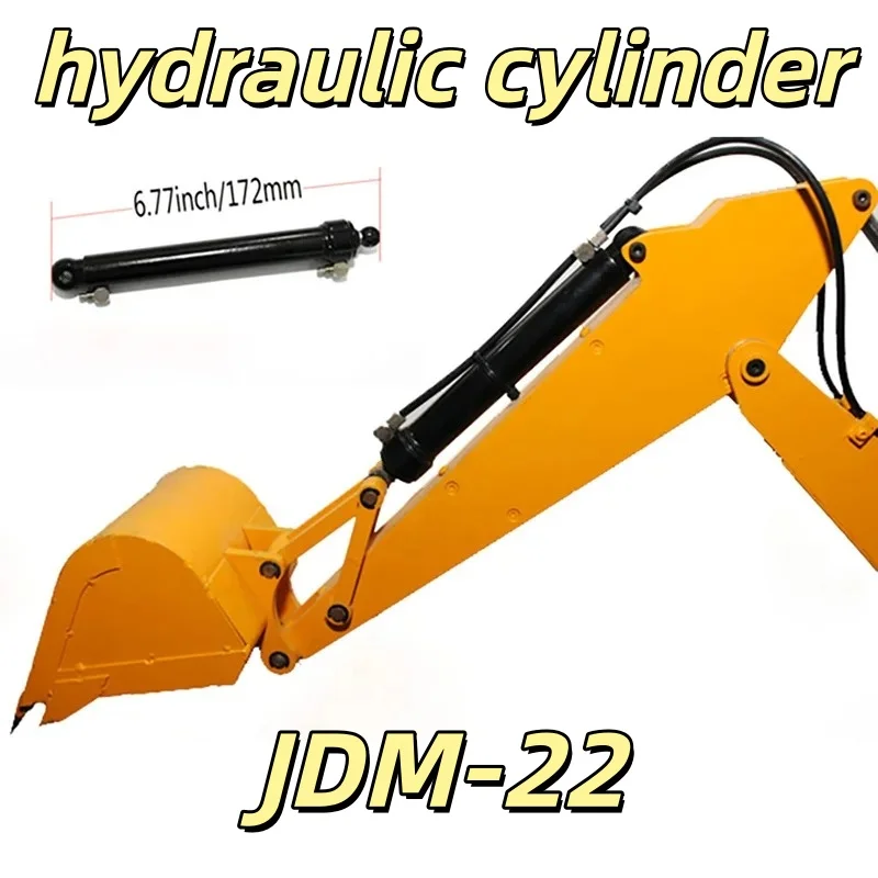 1 pcs JDM-22 static point 16mm inner diameter double acting micro oil cylinder hydraulic cylinder 1:14 mud head oil cylinder
