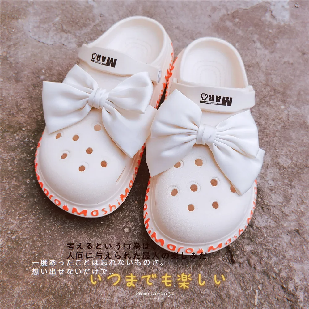 

New Princess Fabric Bow Shoe Charms Fashion Colored Large Bow Shoes Decoration Kids Adult Shoe Buckles Slipper Accessories 2Pcs
