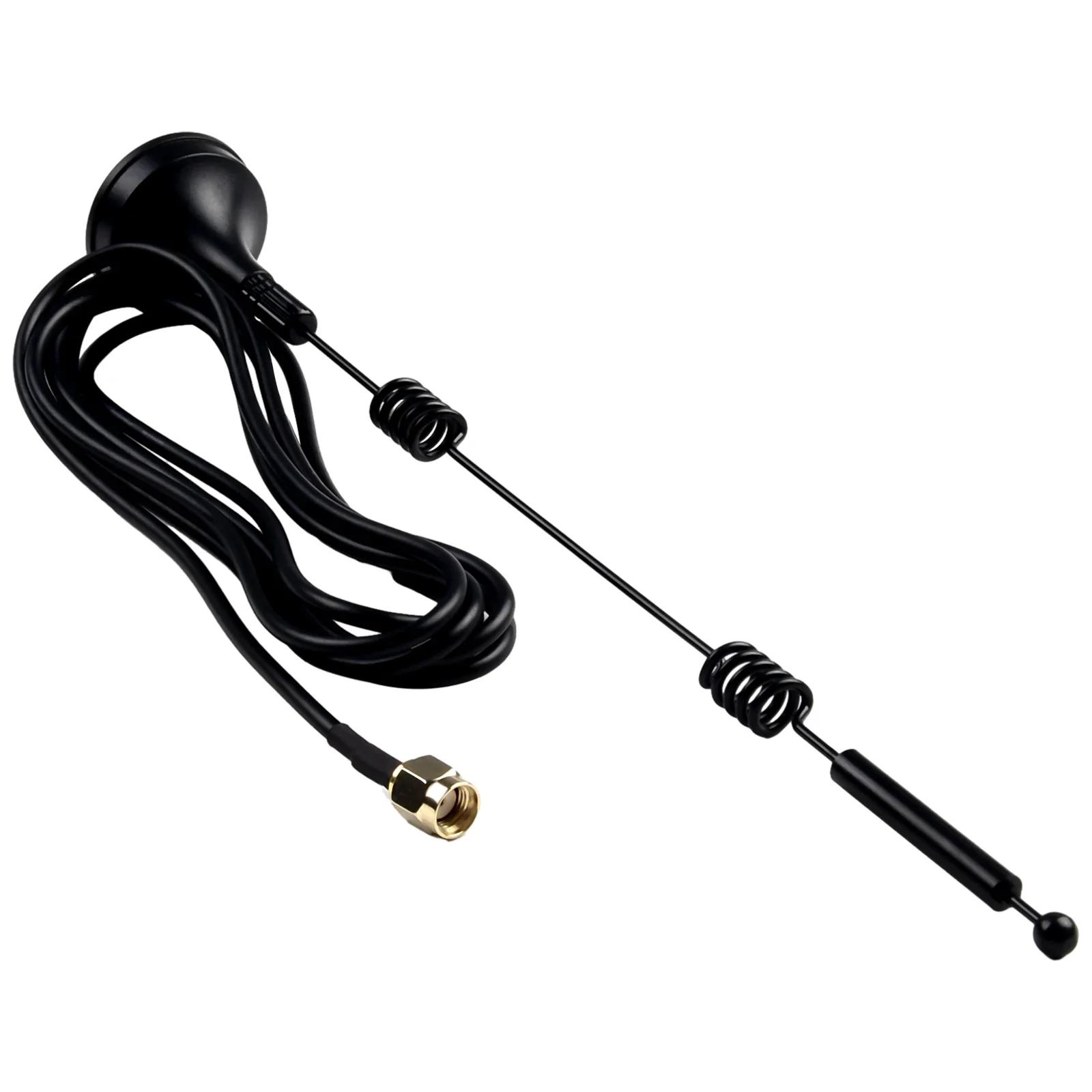 1pc Antenna External 12dBi Dual Band 2.4G/5.8GHz Wireless WiFi Sucker Antenna SMA Male Magnetic BaseDouble Helix Signal Antenna