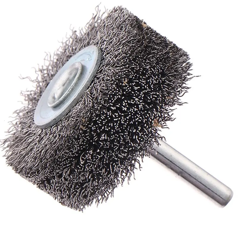 Rotary Polishing Tool For Metal Rust Removal, Edge Grinding, Deburring-Stainless Steel Wire Brush Wheel 2