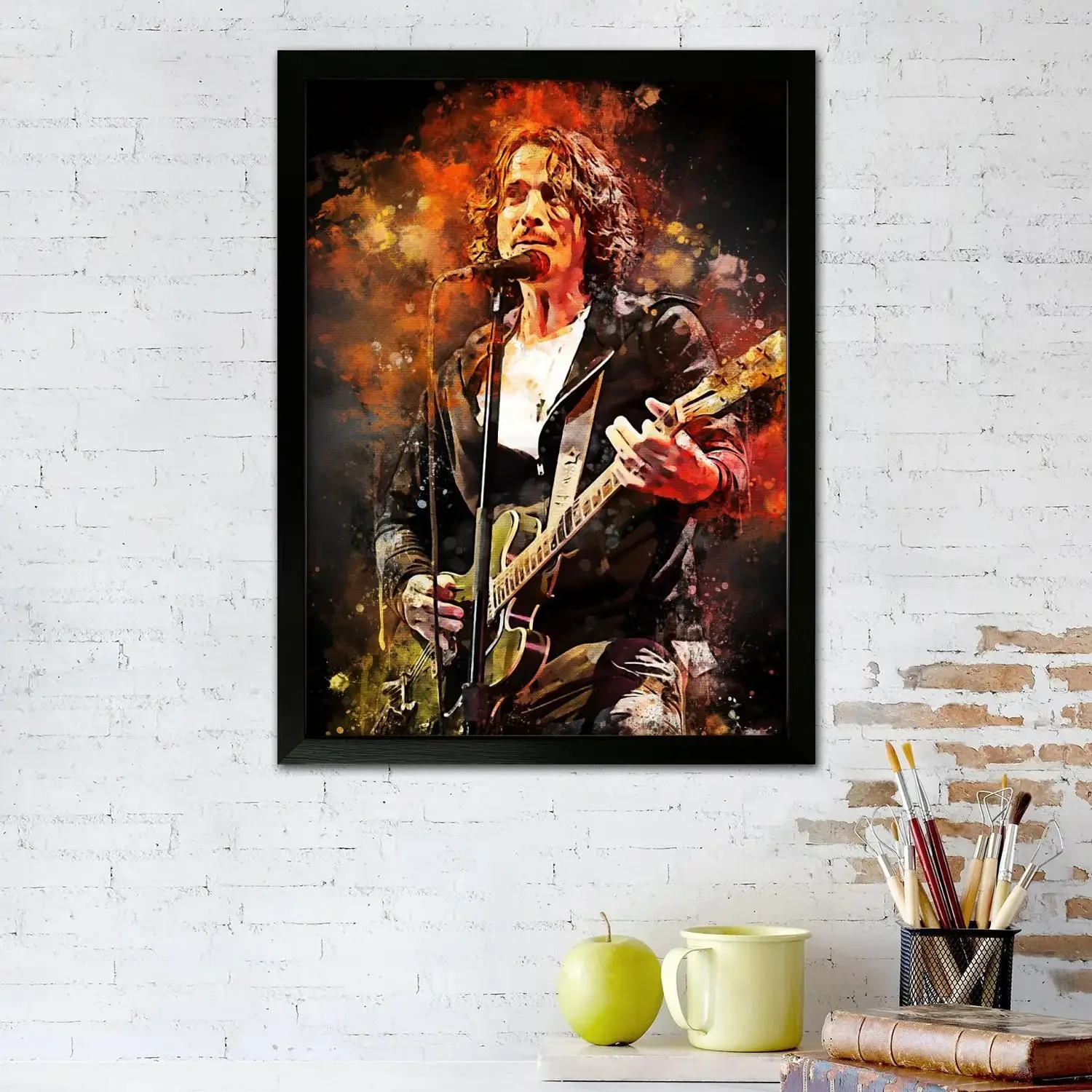 chris cornell Singer Canvas Art Poster and Wall Art, Picture Print, Modern Family Bedroom Decor, Posters,Decorative painting