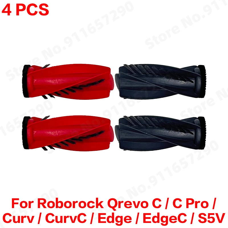 Roborock Qrevo C/C Pro/Curv/CurvC/Edge/EdgeC/S5V Kompatibles Haupt- und Seitenbürsten-Set, Wischtücher, Staubbeutel & Filterset