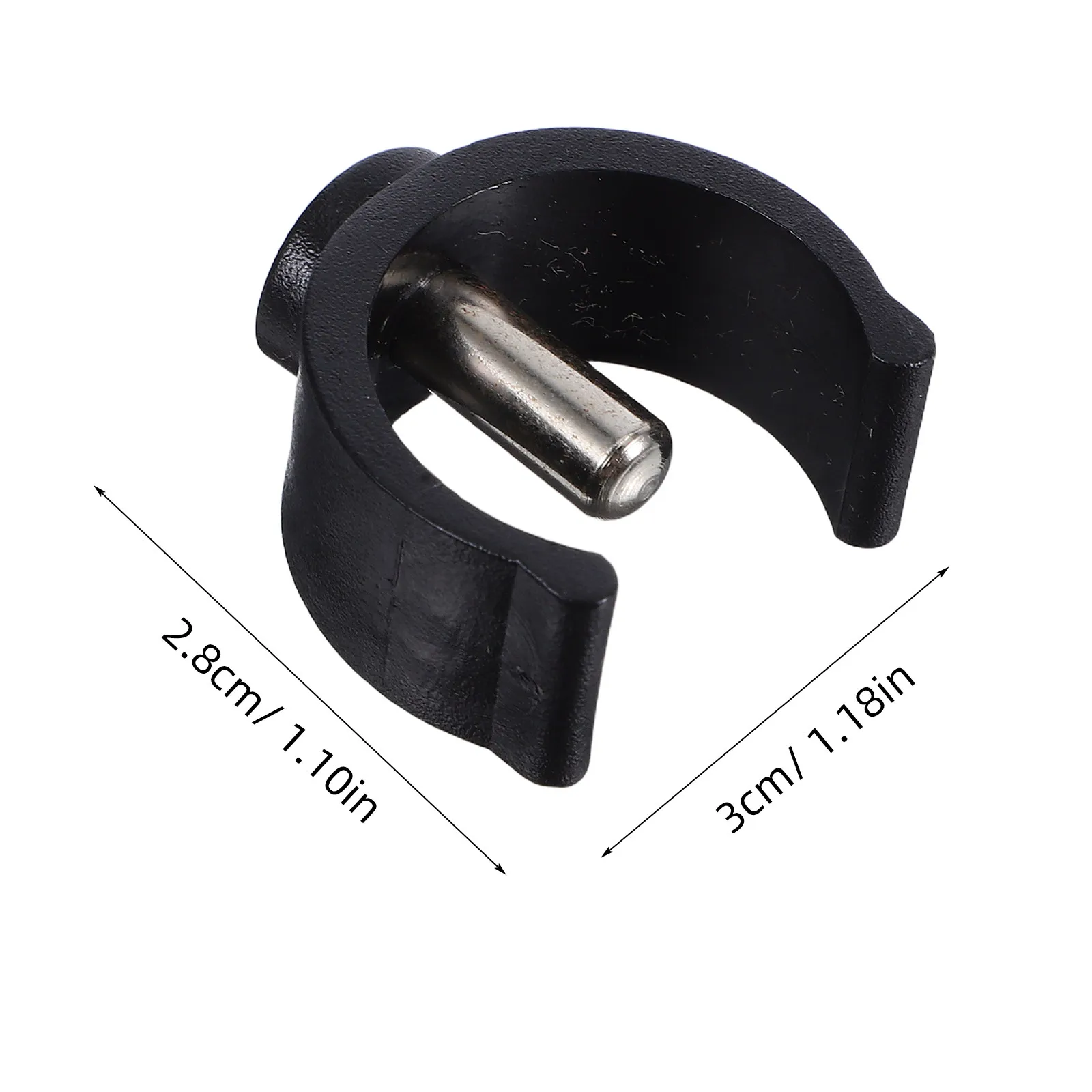 10Pcs Walker Tube Clip Pin Set Crutch Pin Locks C-Clamp Mounting Bracket for Walking Canes Trekking Poles Heavy Duty Stability