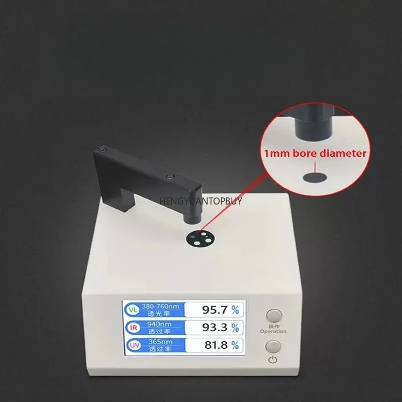 LS108 Light Transmission Testing Equipment, UV400 VLT Tester for 430nm Blue Light and 395nm Violet Light, Suitable for Eyeglasse