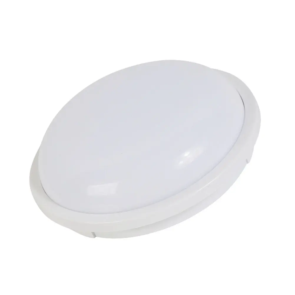 LED Ceiling Lamp Modern Simple Design Moisture-Proof Bright Indoor Light 15W Round White Light for Corridor Shop Home Ktv Bar