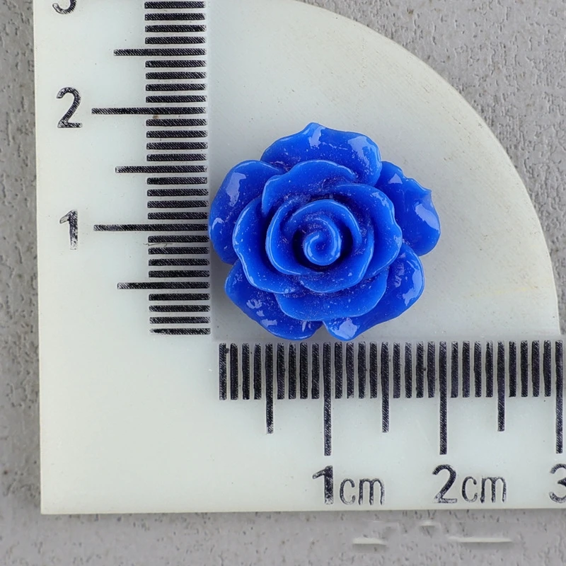 Wholesale Resin Flower Cabochons Flatback for Scrapbooking Christmas Crafts 6mm-28mm Vintage Rose Camellia Decoration Accessory