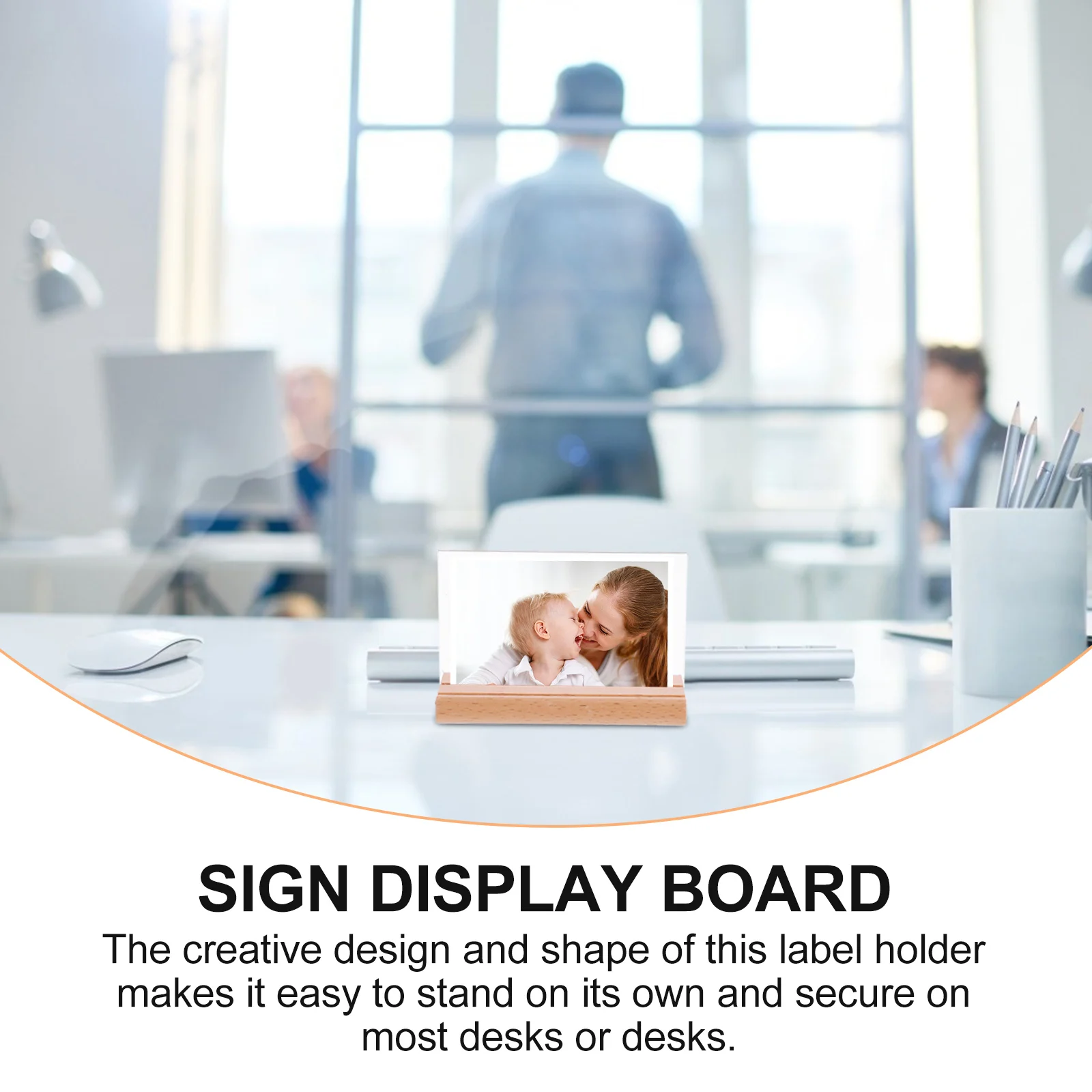 

Menu Display Board Sign Holder Durable Practical Price Holder for Restaurant Shop Exhibition Use Sign Display Board