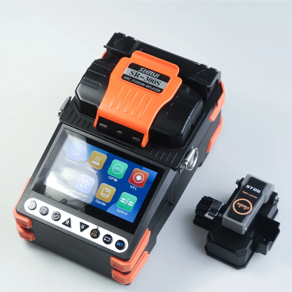 New Model Cheap Price Fiber Fusion Splicer SR-300S for FTTH with OPM VFL Build in Cladding Alignment SM/MM