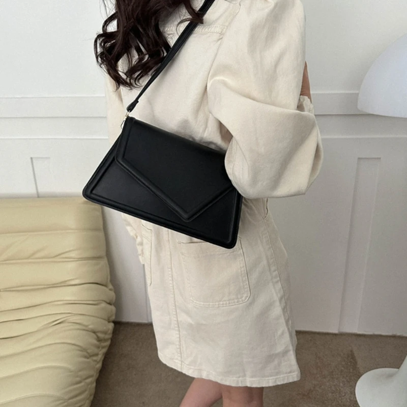 Womens Casual Shoulder Bag Irregular Evening Bag Lady PU Crossbody Bag
