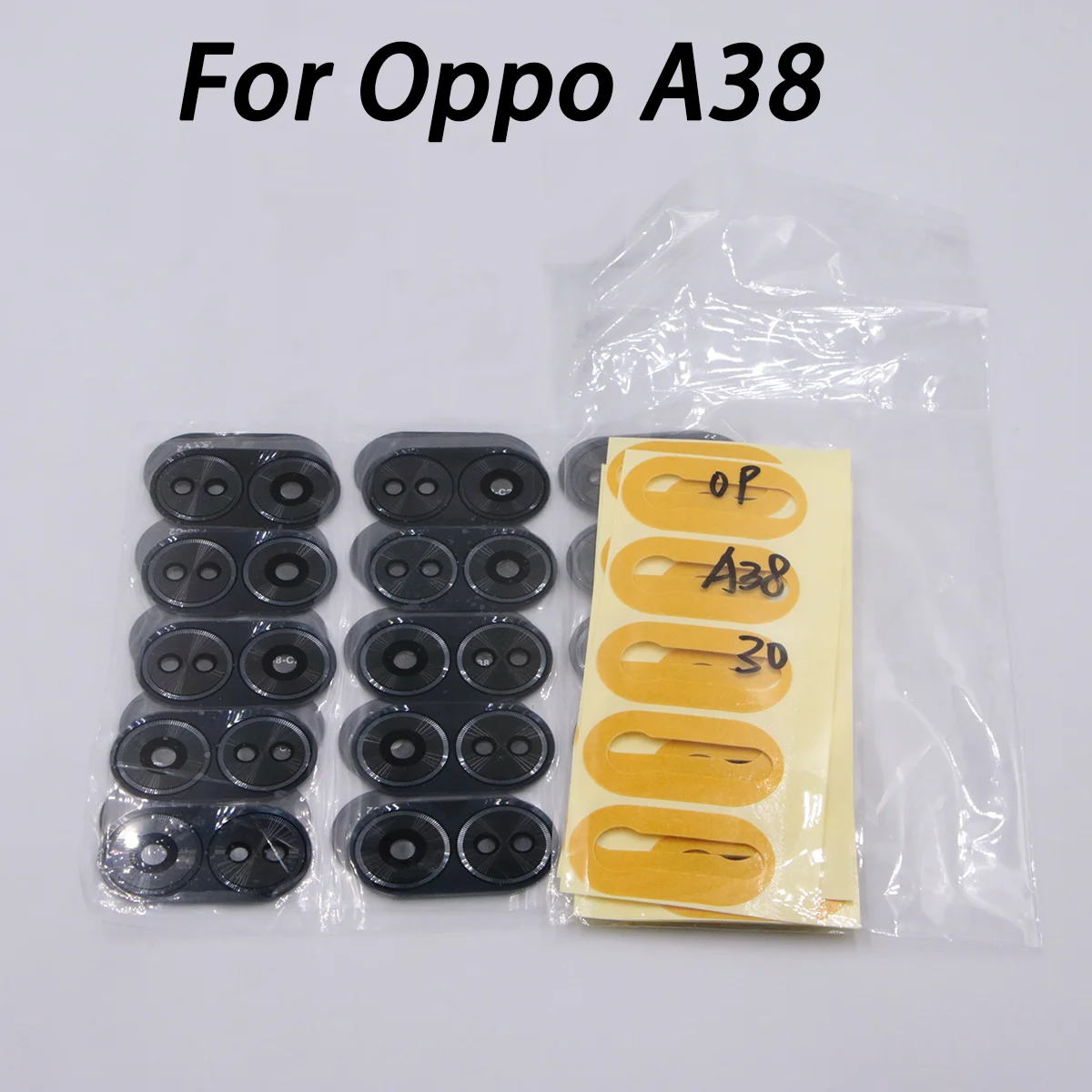 20 pezzi di protezione per obiettivo fotocamera in vetro, copriobiettivo in vetro temperato con adesivo per OP A38