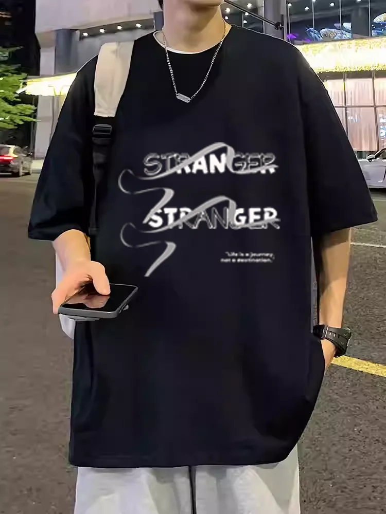 

2025 streetwear brand T-shirts for both men women featuring printed comfortable and casual Y2K harajuku jojo bizarre adventure