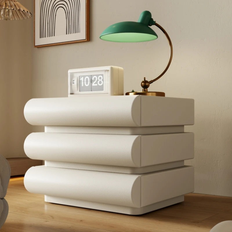 

Modern Bedroom Nightstand Table trendy Dormitory Narrow Luxury Bedsides Table Space Saving white Szafki Nocne Hotel Furniture