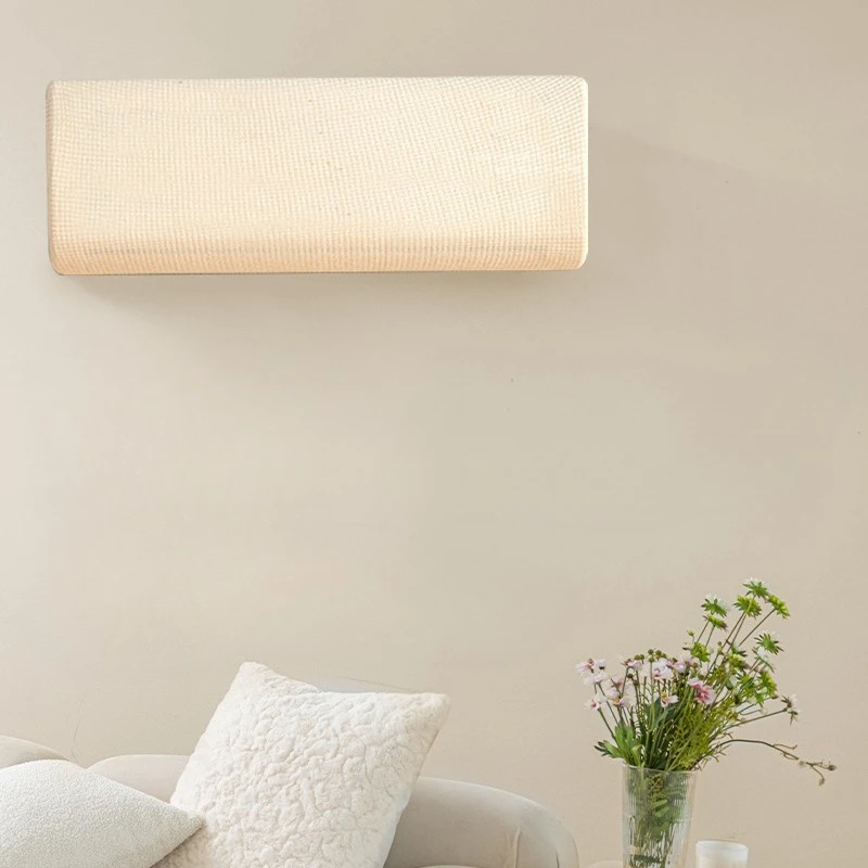All-Inclusive Air Conditioner Dust Cover Solid Color Wind Chime Pattern Wall Mounted Air Conditioning Cover Universal