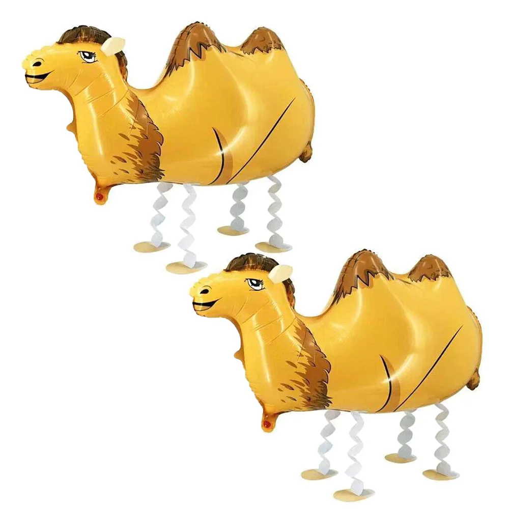 1pc 4D Walking Camel Foil Balloons Jungle Animal Balloons Desert Camel Theme Birthday Party Decorations Home Decors Toys