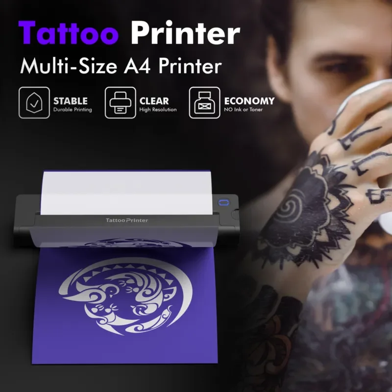 Printer A41 Mini Thermal Transfer Machine Bluetooth Phone Wireless Body Stencil Printing Device