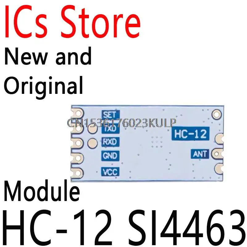 1PCS New And Original  433Mhz Bezprzewodowy Module Portu Szeregowego 1000M Wymien Bluetooth Nowy HC-12 SI4463