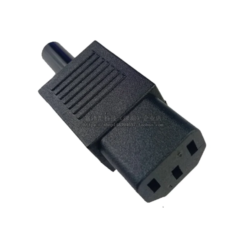 IEC Straight Cable Plug Connector C13 C14 10A 250V black Female male Plug Rewireable Power Connector 3 pin AC Socket