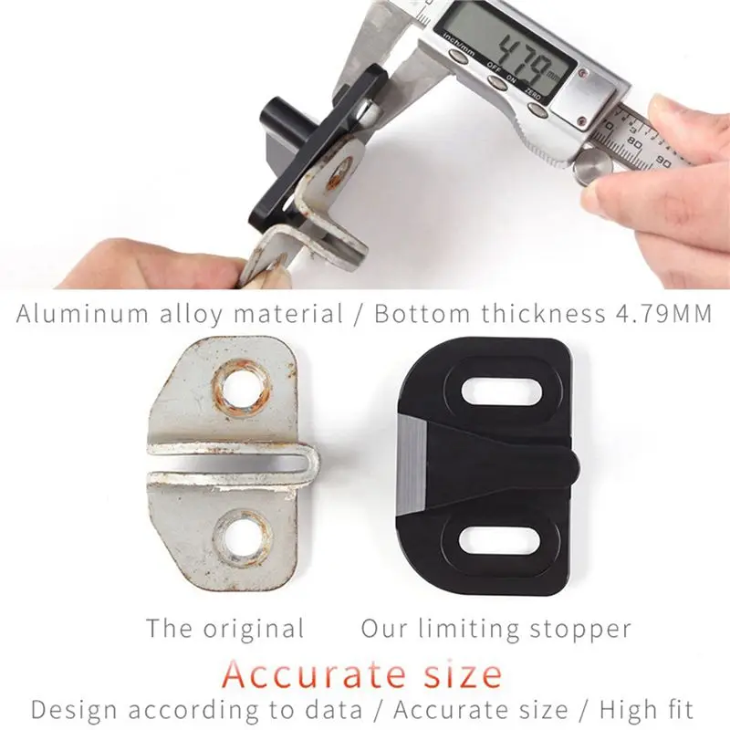 Classy-8X Modification Tailgate Protection Limiting Stopper Solve Abnormal Noise Door Lock Buckle For Toyota Prado RAV4 03-21