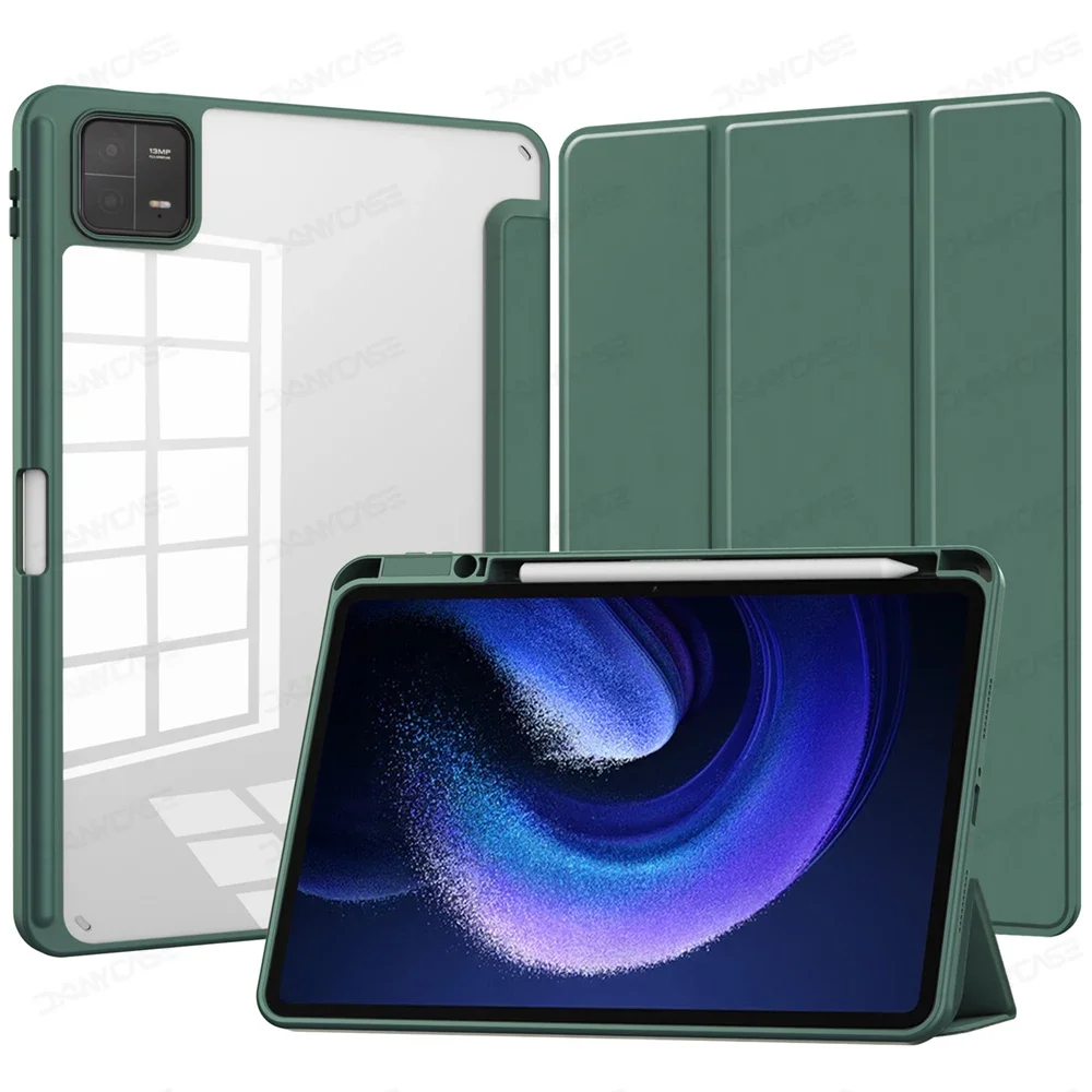 Case for Xiaomi Pad 6/5/7 11 inch,Transparent Hard Shell Back