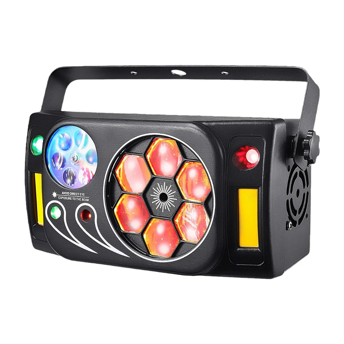 Lumière de scène activée par le son, 80W, auto par télécommande DMX, pour mariage, club de danse, prise UE