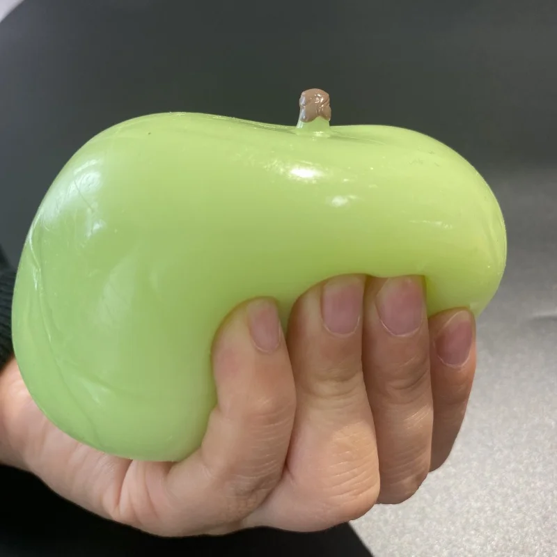 

1шт мягкий зеленый яблочный мяч для снятия стресса