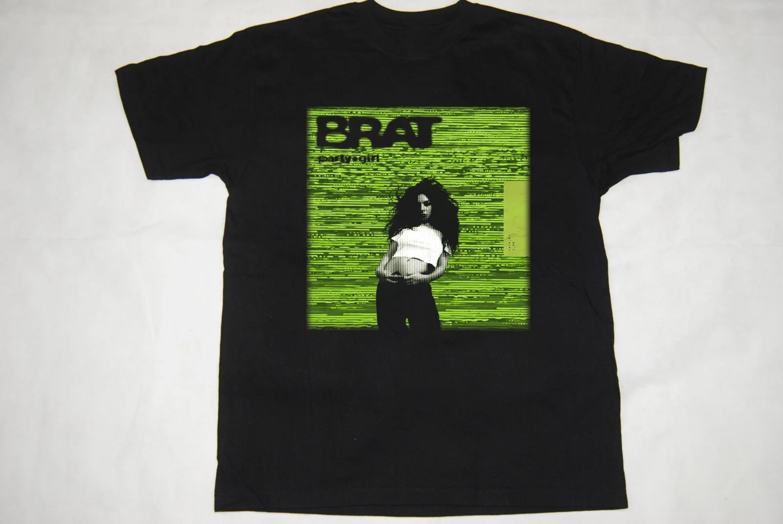 Charli Xcx Nieuw Album Brat Zwart T-Shirt Katoen Full Size Jh158