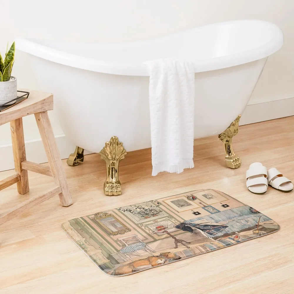 Lazy Nook_Carl Larsson Swedish painter Bath Mat Rugs Baths Accessories Sets For The Bathroom Mat